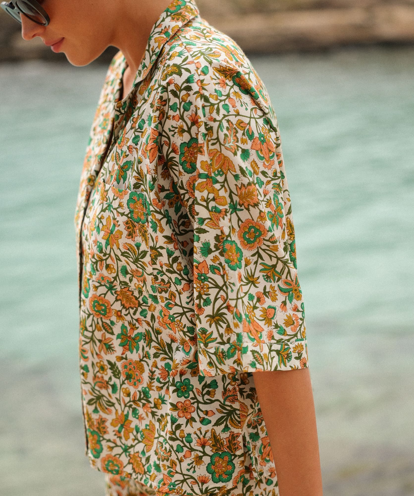 Chemise Teresina – Imprimé Sesimbra Green