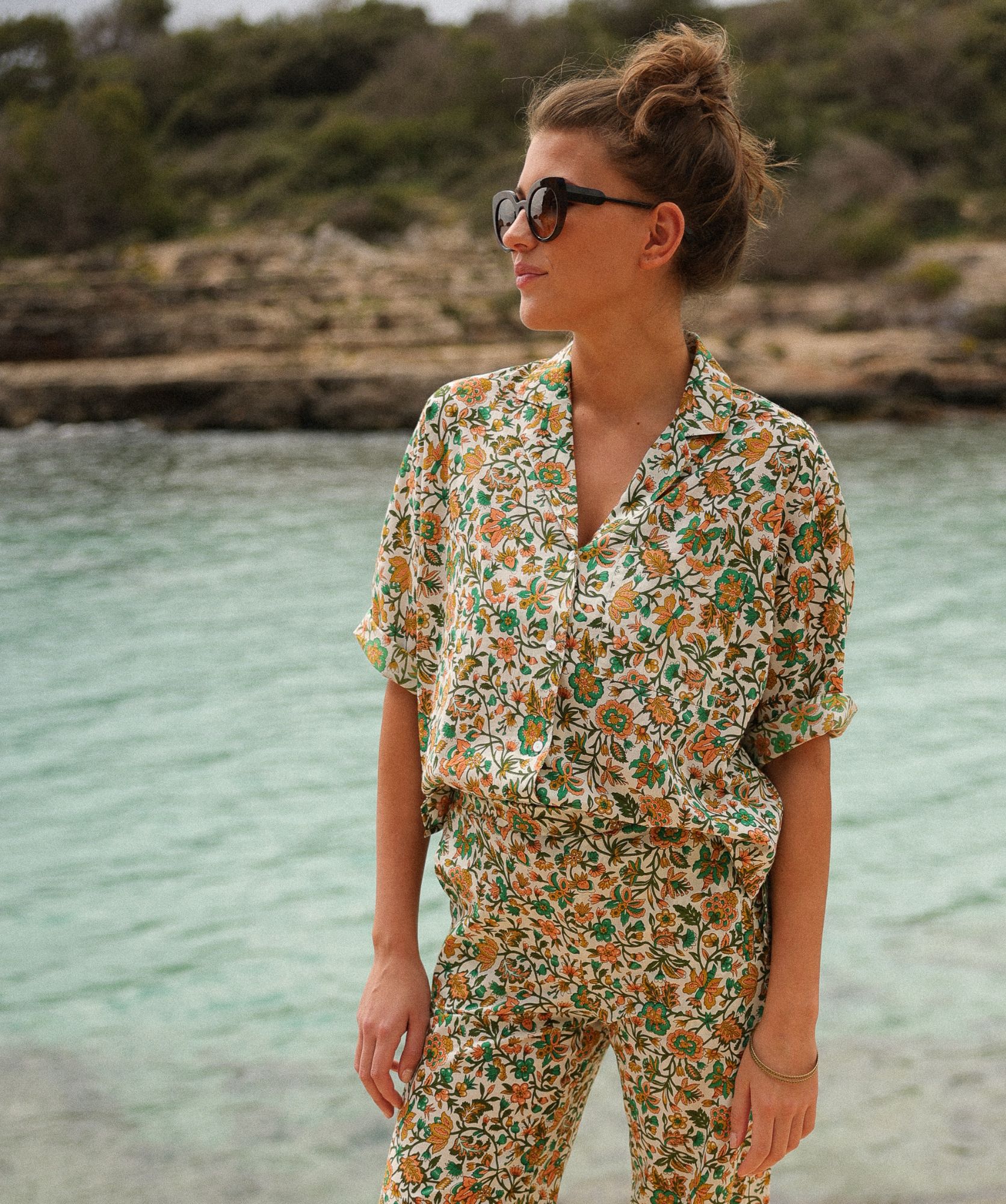 Chemise Teresina – Imprimé Sesimbra Green