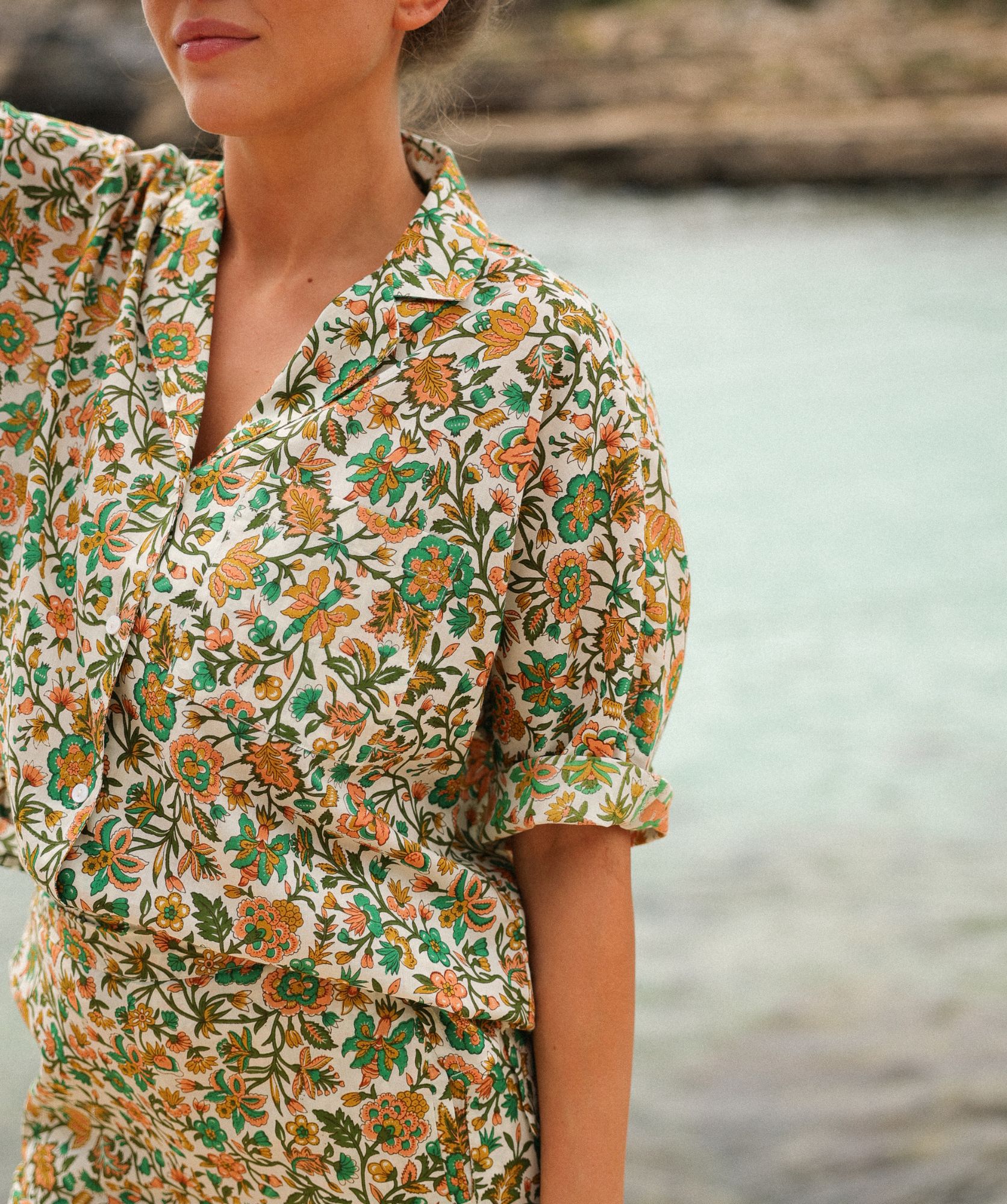 Chemise Teresina – Imprimé Sesimbra Green