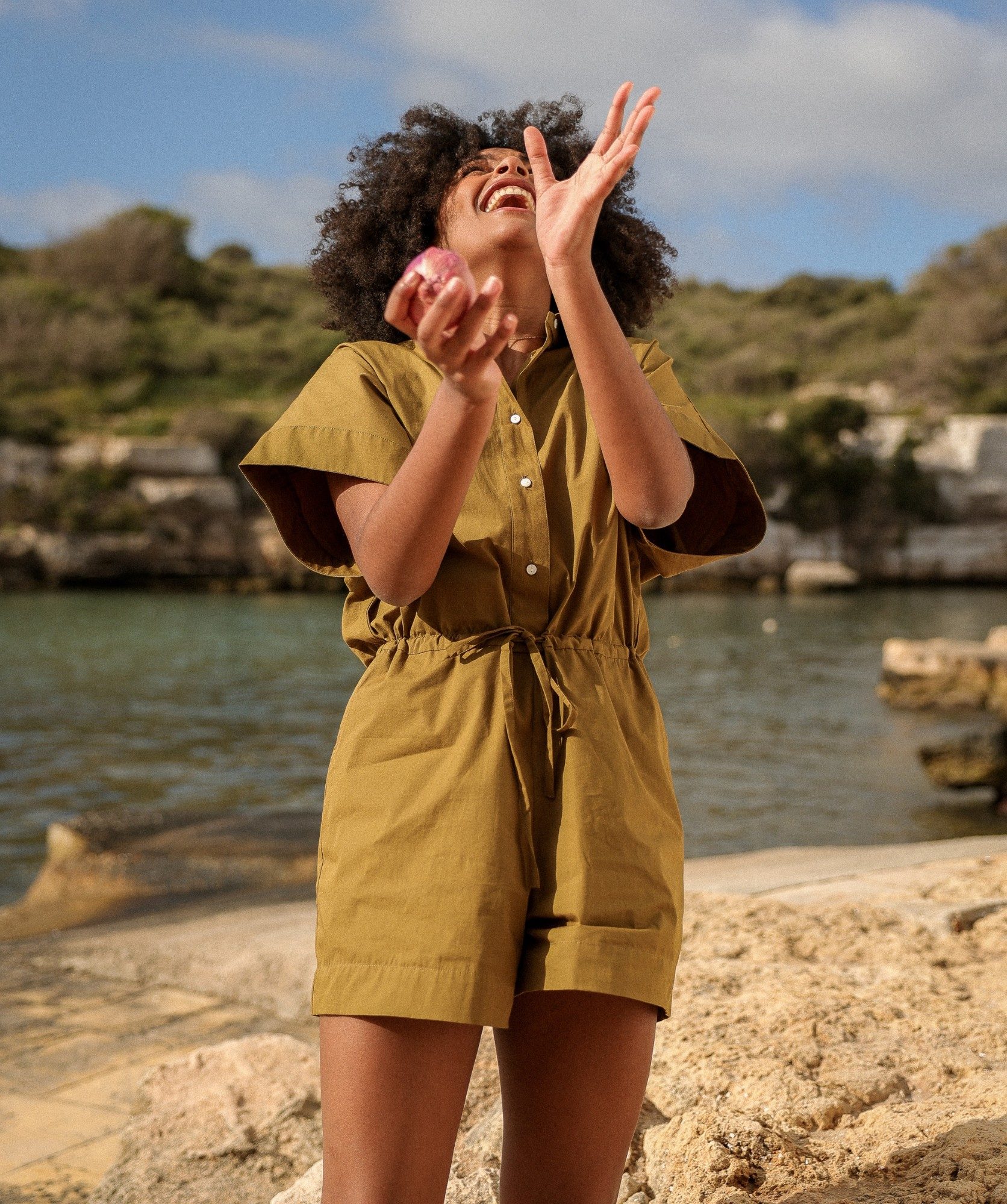 Combinaison Sao – Popeline de coton Bronze