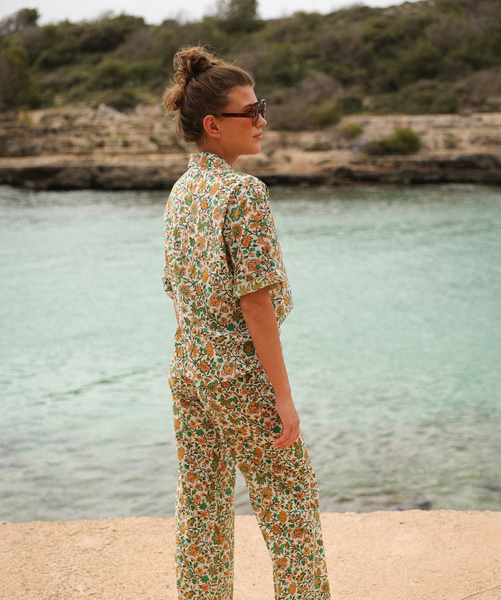 Chemise Teresina – Imprimé Sesimbra Green