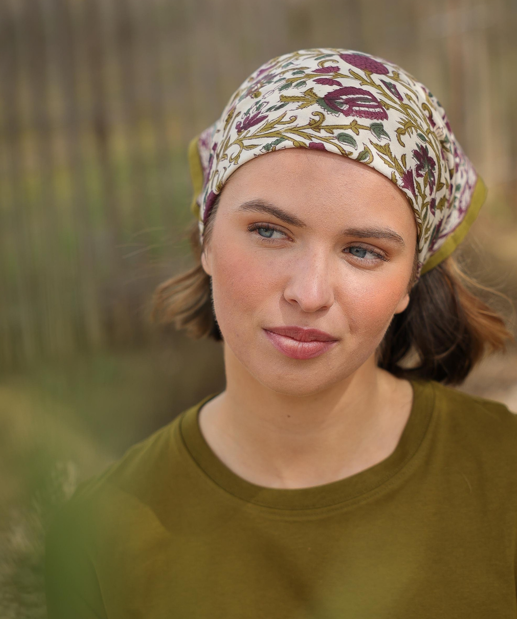 Foulard petit format – Mina Améthyste