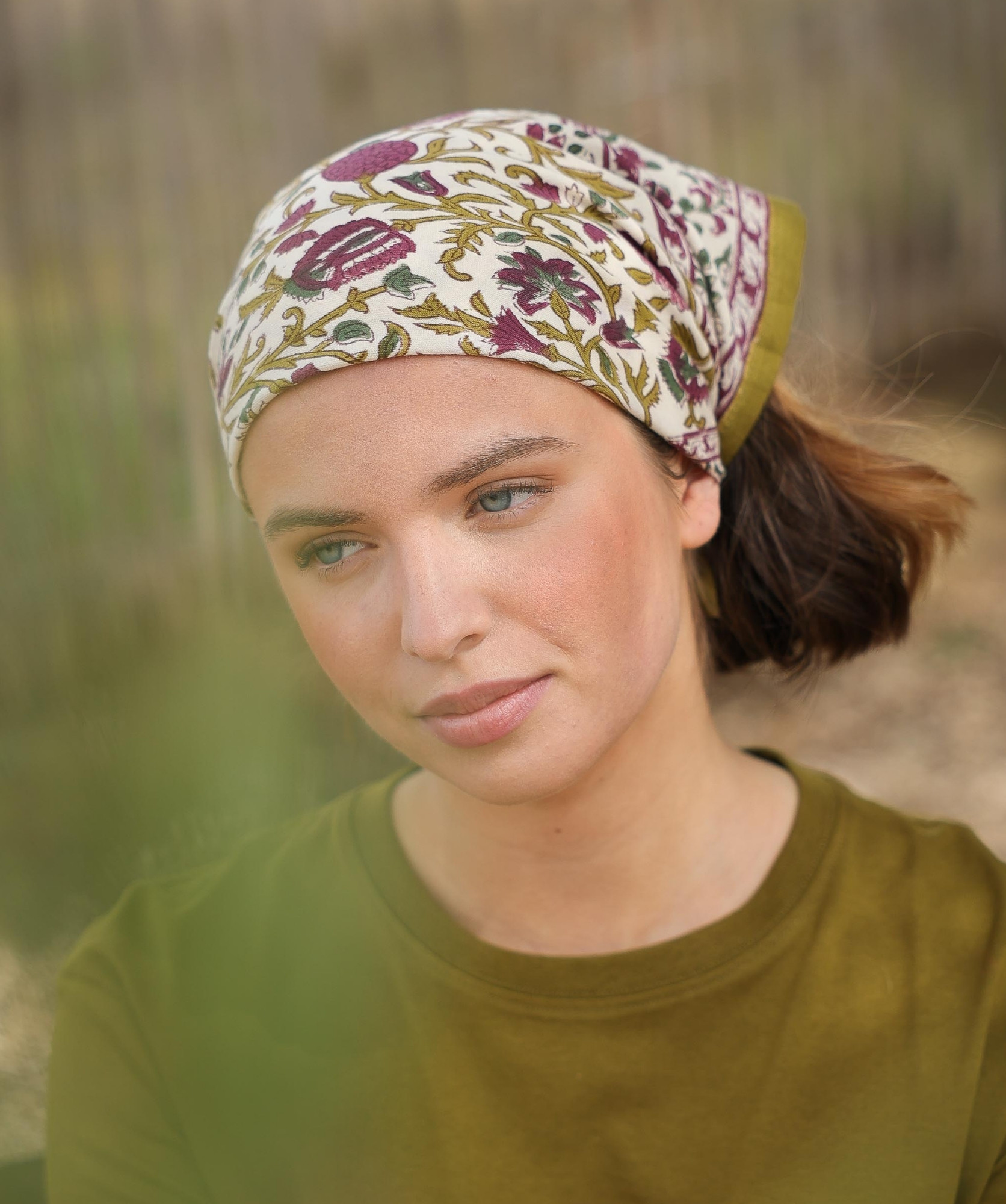 Foulard petit format – Mina Améthyste