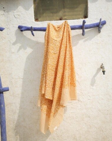 Paréo – Imprimé block print Ipanema Honey