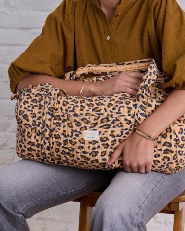 Sac week-end – Léopard camel