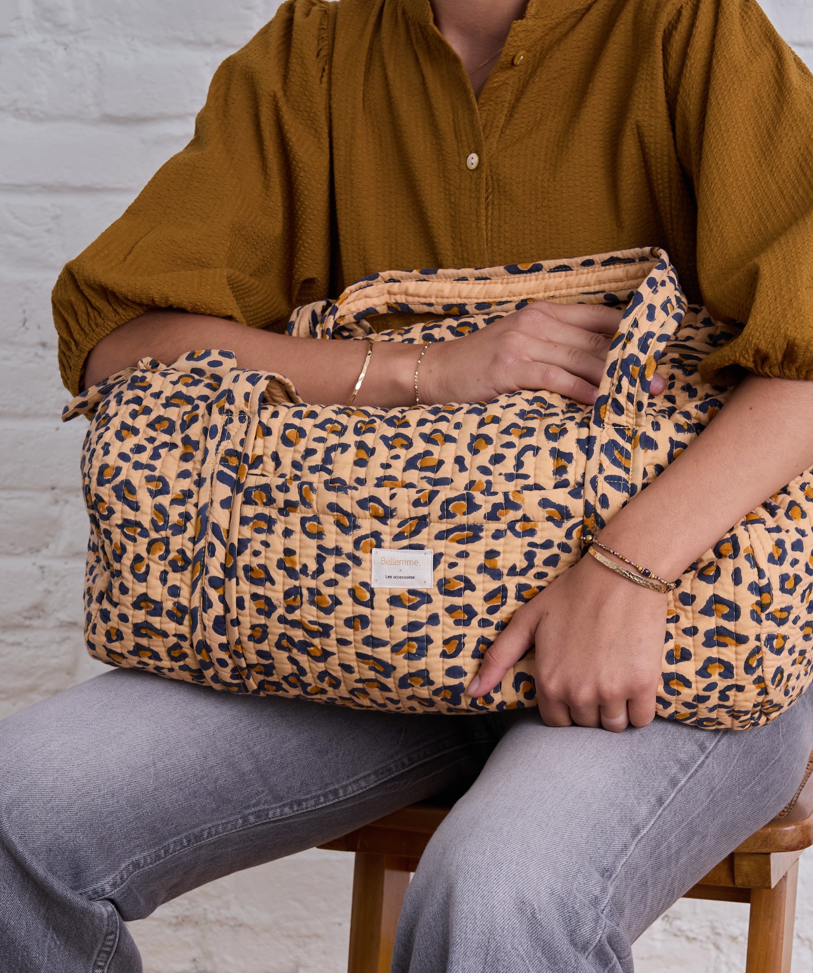 Sac week-end – Léopard camel