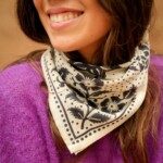 Foulard petit format – Hindi Bandana écru