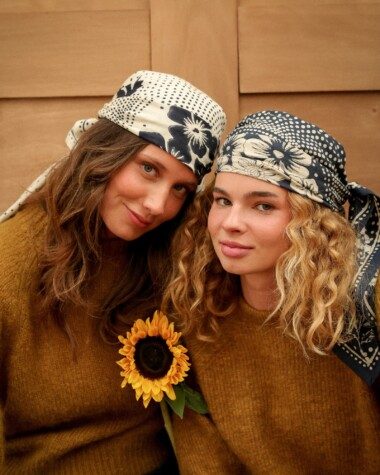 Foulard grand format – Hindi Bandana écru