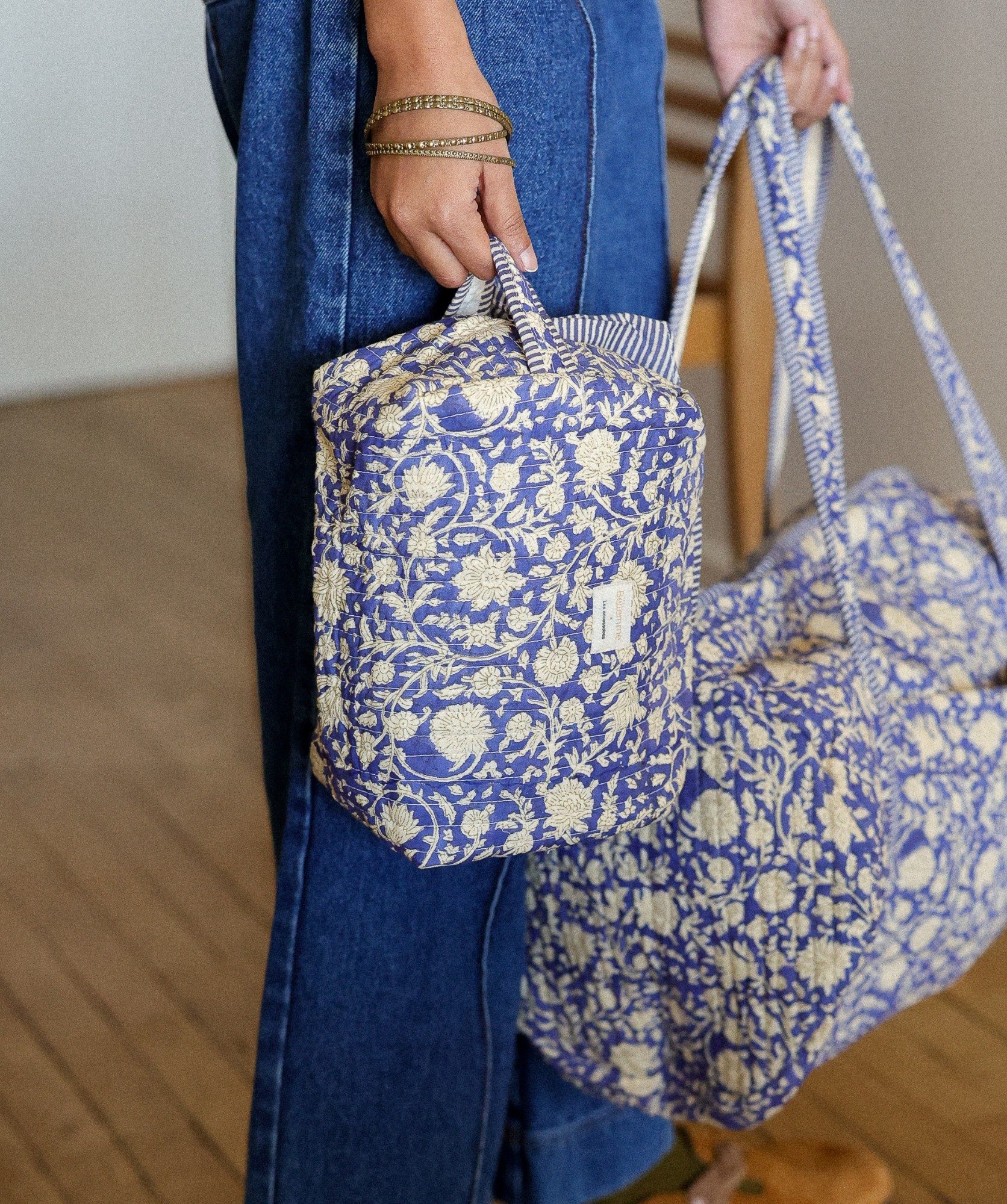 Trousse de toilette Jude – Anjali Cobalt