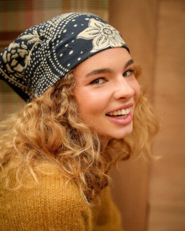 Foulard petit format – Hindi Bandana Encre