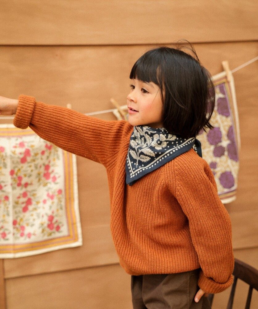Foulard petit format – Hindi Bandana Encre