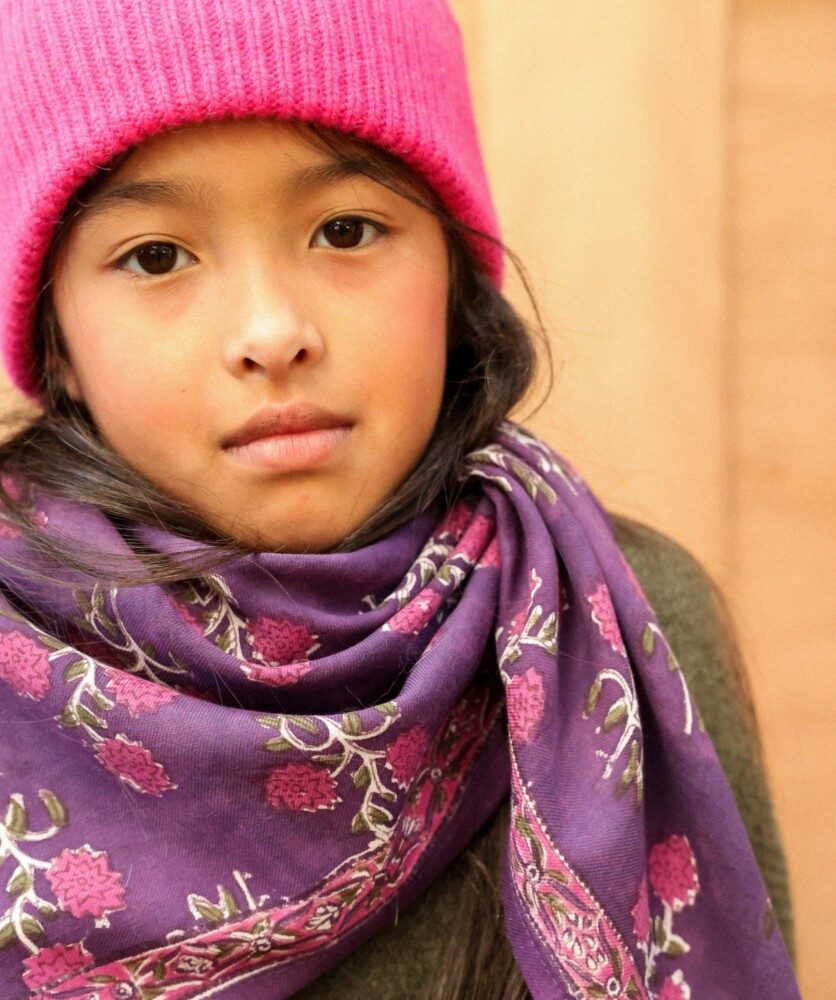Foulard grand format – Pippa Purple