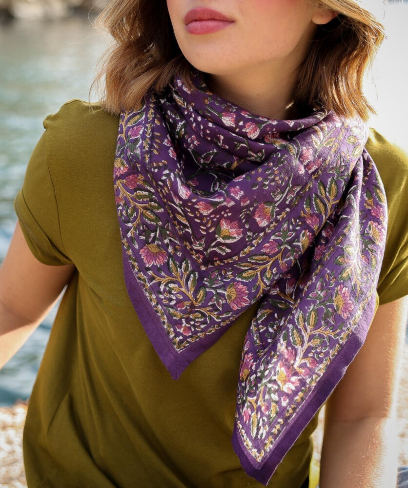 Foulard grand format – Rhapsody Purple