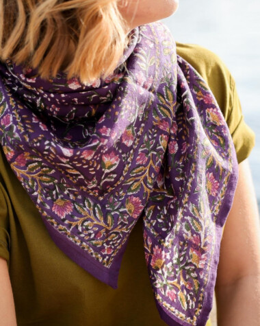 Foulard grand format – Rhapsody Purple