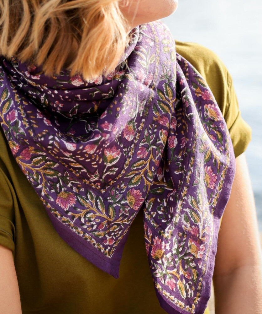 Foulard grand format – Rhapsody Purple