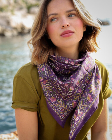 Foulard grand format – Rhapsody Purple