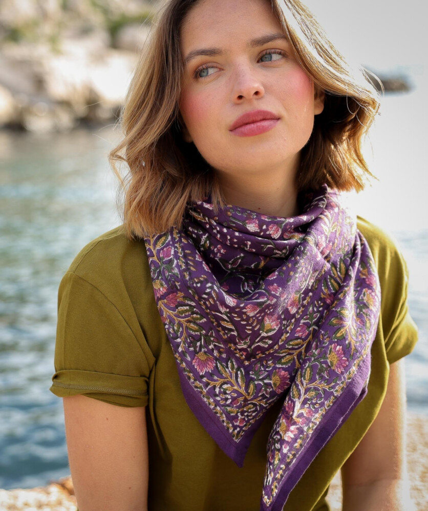 Foulard grand format – Rhapsody Purple