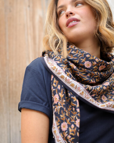 Foulard grand format – Scarlett Encre