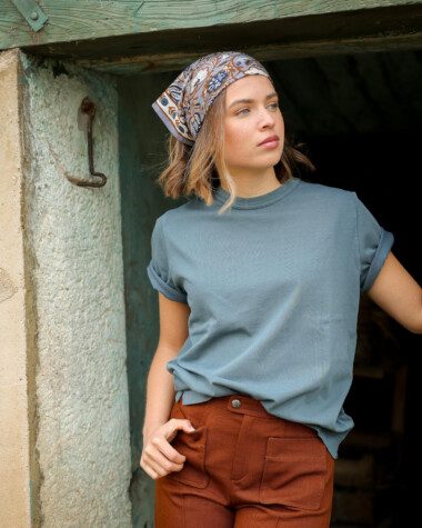 Foulard petit format – Taj Azur