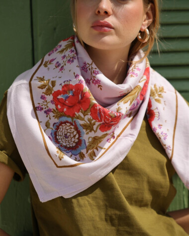Foulard grand format – Jeanet Lilas