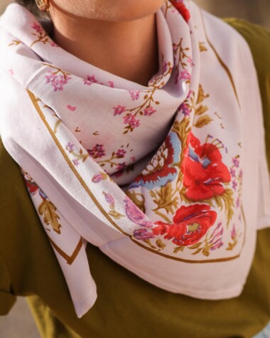 Foulard grand format – Jeanet Lilas