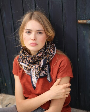 Foulard grand format – Scarlett Encre