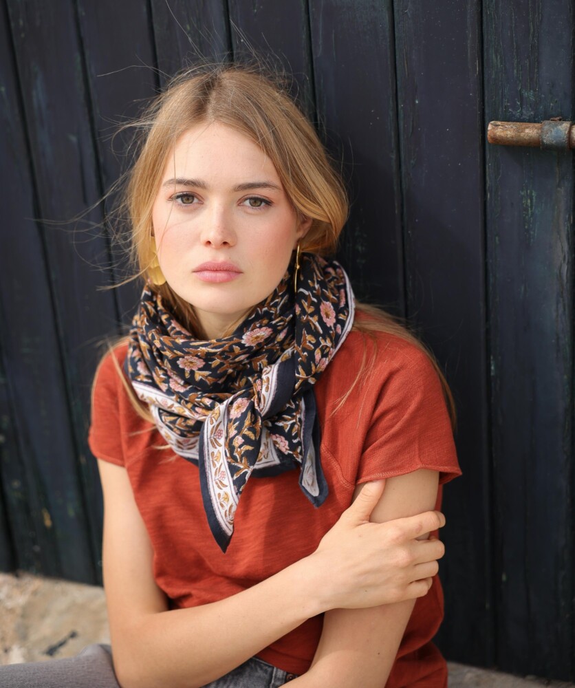 Foulard grand format – Scarlett Encre
