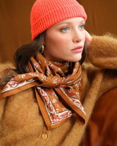 Foulard grand format – Punam Camel