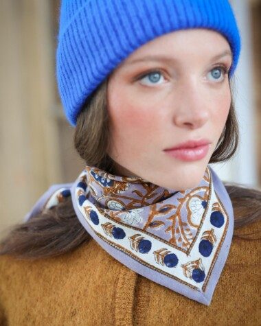 Foulard petit format – Taj Azur