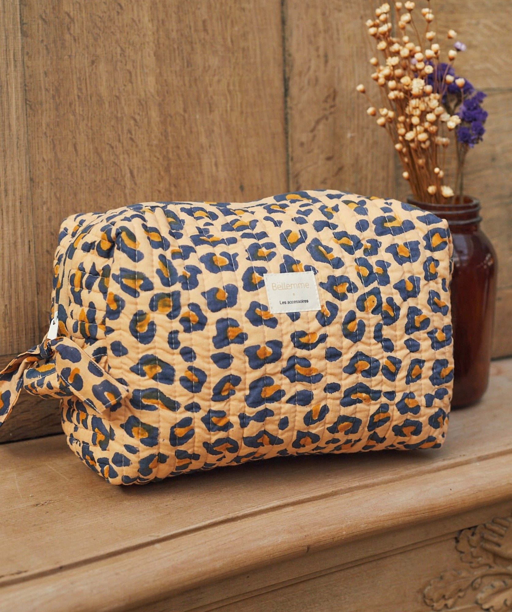 Trousse de toilette Jude – Léopard camel