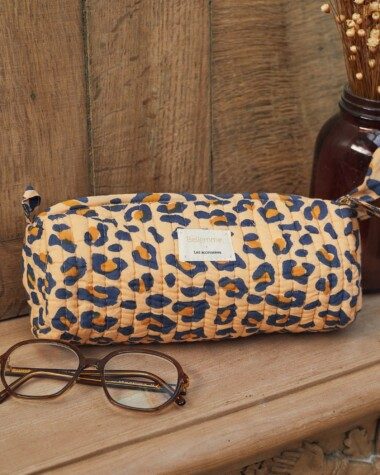Trousse d’écolier Juno – Léopard Camel