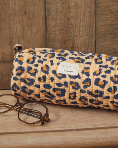 Trousse d’écolier Juno – Léopard Camel