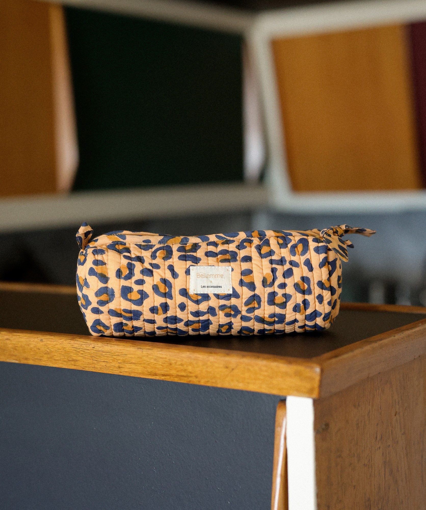 Trousse d’écolier Juno – Léopard Camel