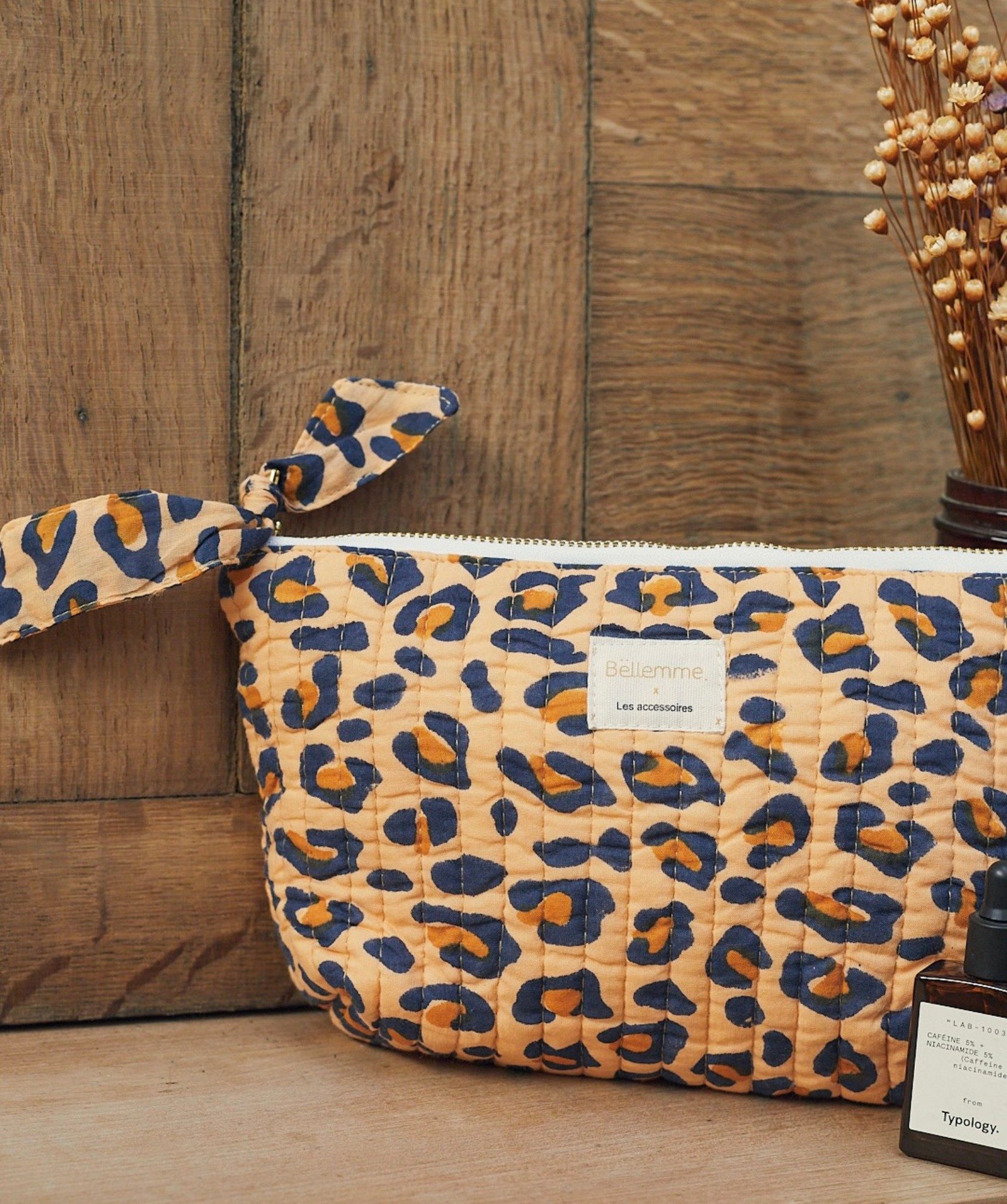 Trousse à maquillage Alma – Léopard camel