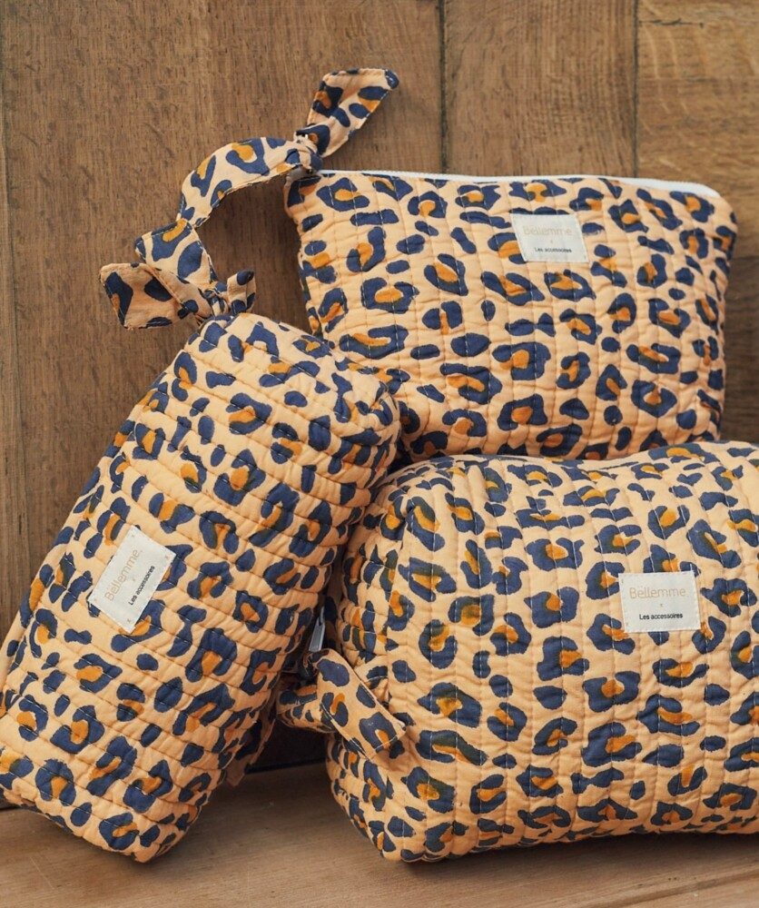 Trousse de toilette – Léopard Camel