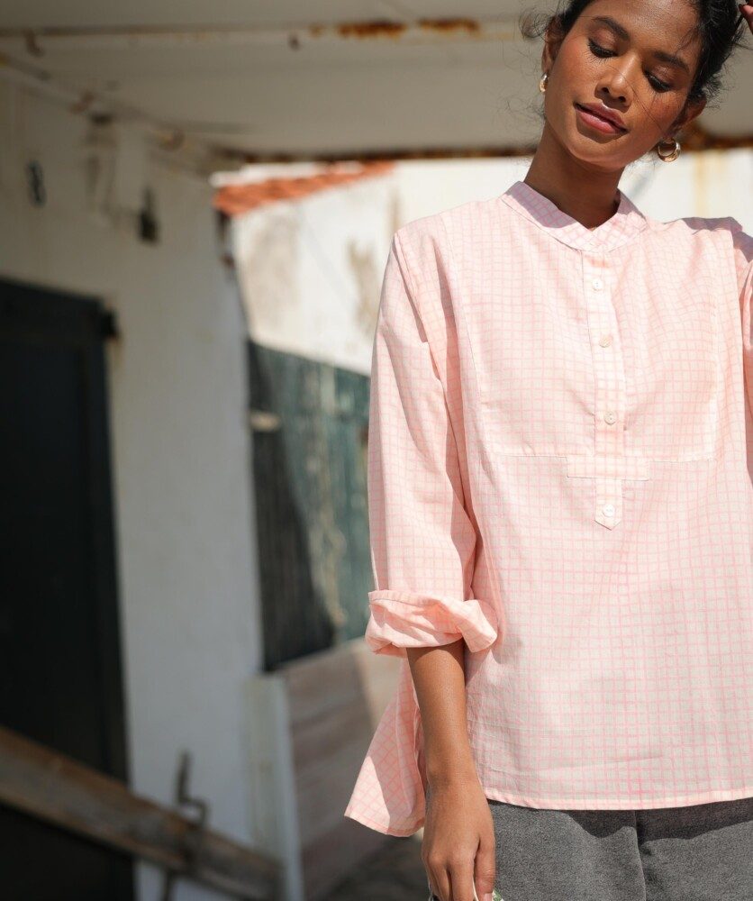 Blouse Bastide – Imprimé block-print Lottie