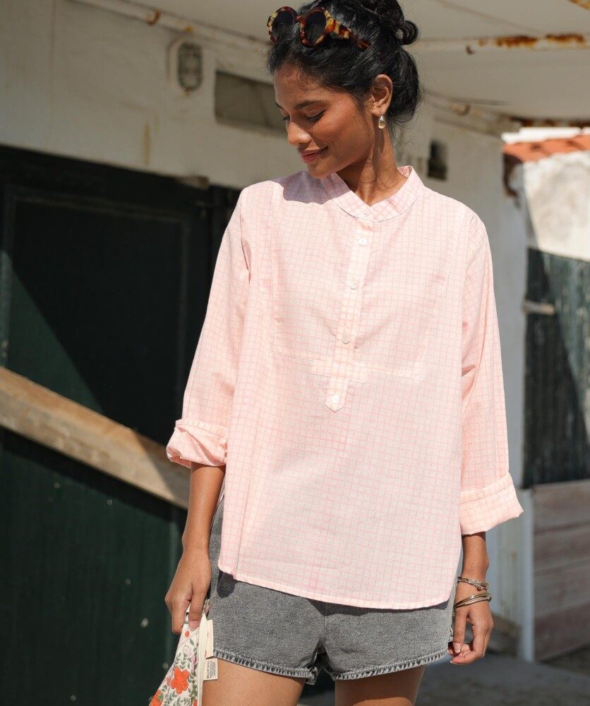 Blouse Bastide – Imprimé block-print Lottie