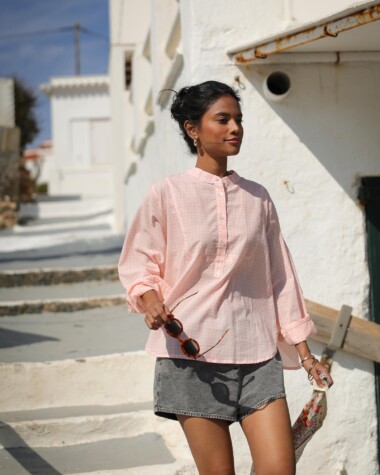 Blouse Bastide – Imprimé block-print Lottie