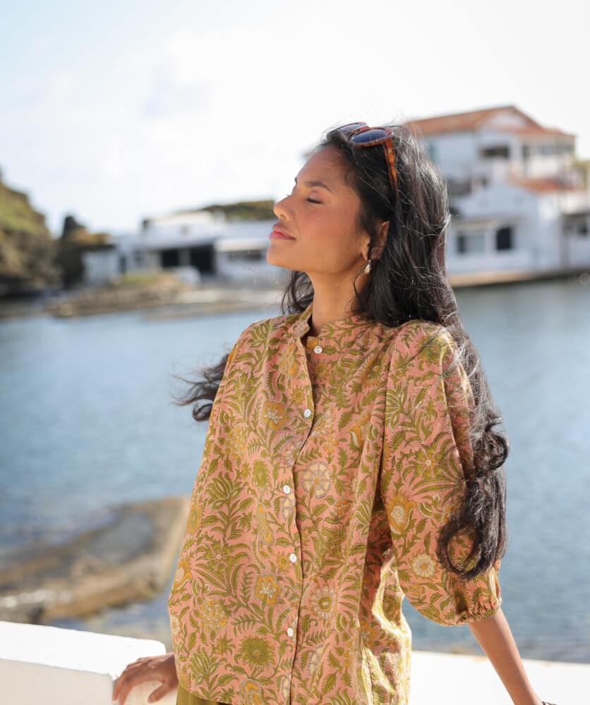 Chemise Bergame – Imprimé block-print June