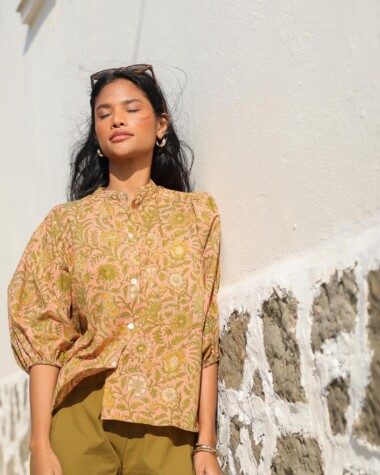 Chemise Bergame – Imprimé block-print June