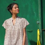 Blouse Recife – Voile de coton imprimé block-print Nelson