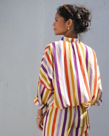 Chemise Priya – Rayure Rosa