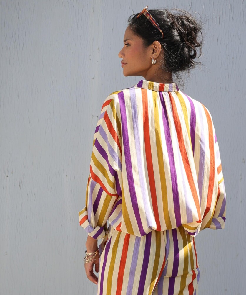 Chemise Priya – Rayure Rosa