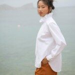 Chemise Boston – Popeline de coton Blanche