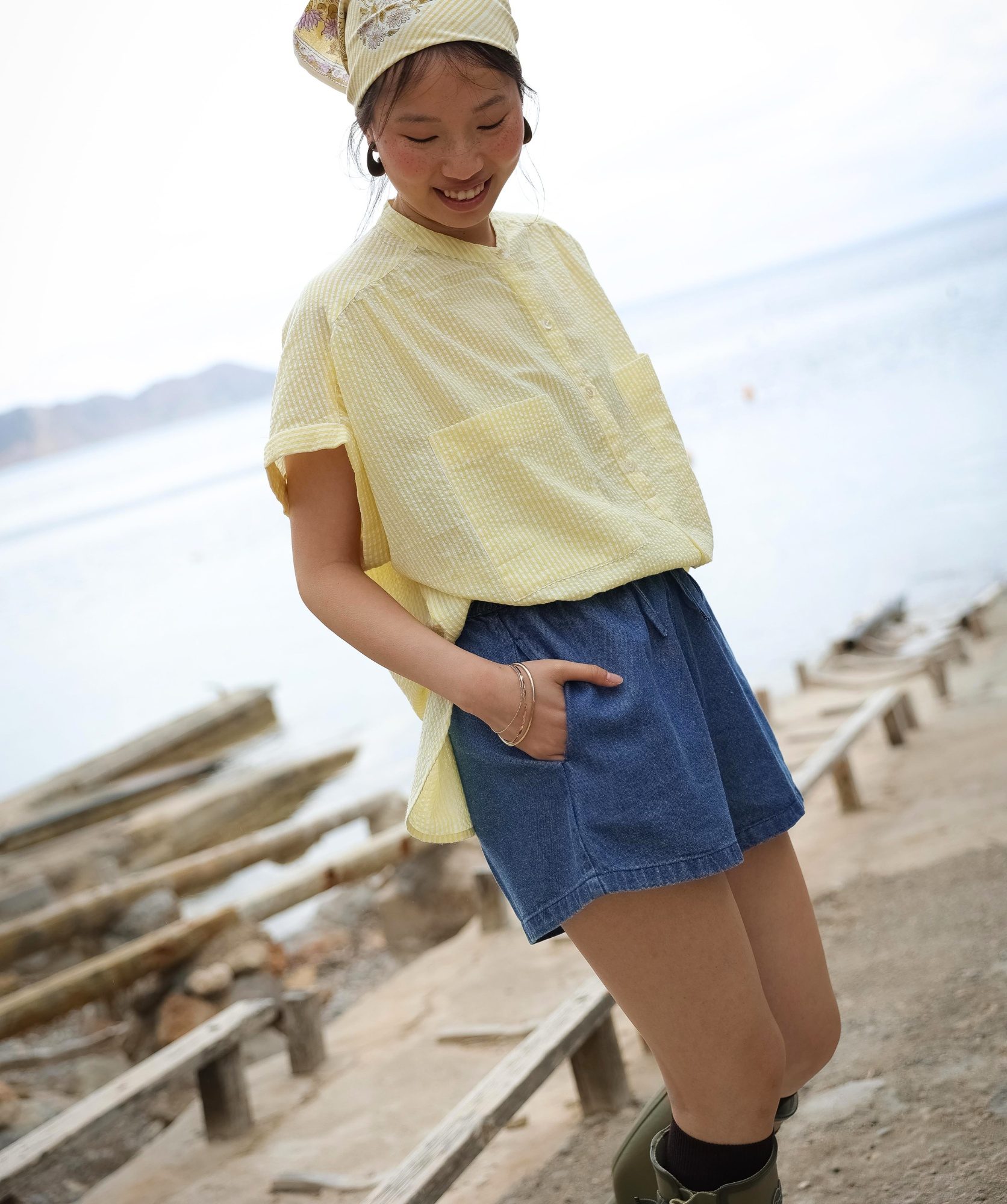 Short Castel – Bleu Denim
