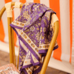 Foulard grand format – Manon Purple