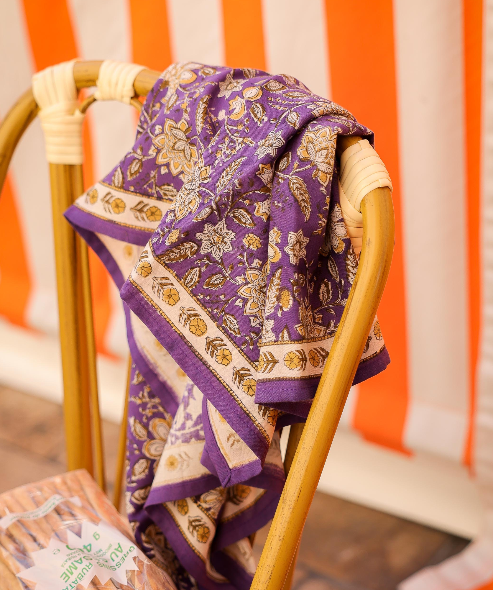Foulard grand format – Manon Purple