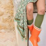 Foulard grand format – Albertine vert aqua