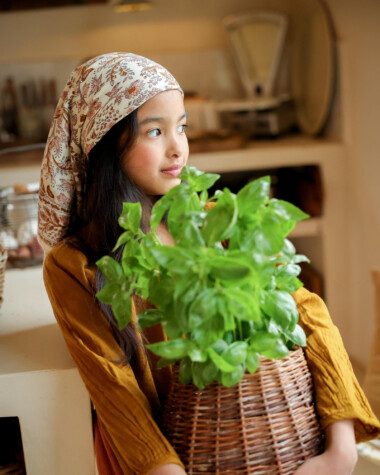 Foulard grand format – Rhapsody Poudré