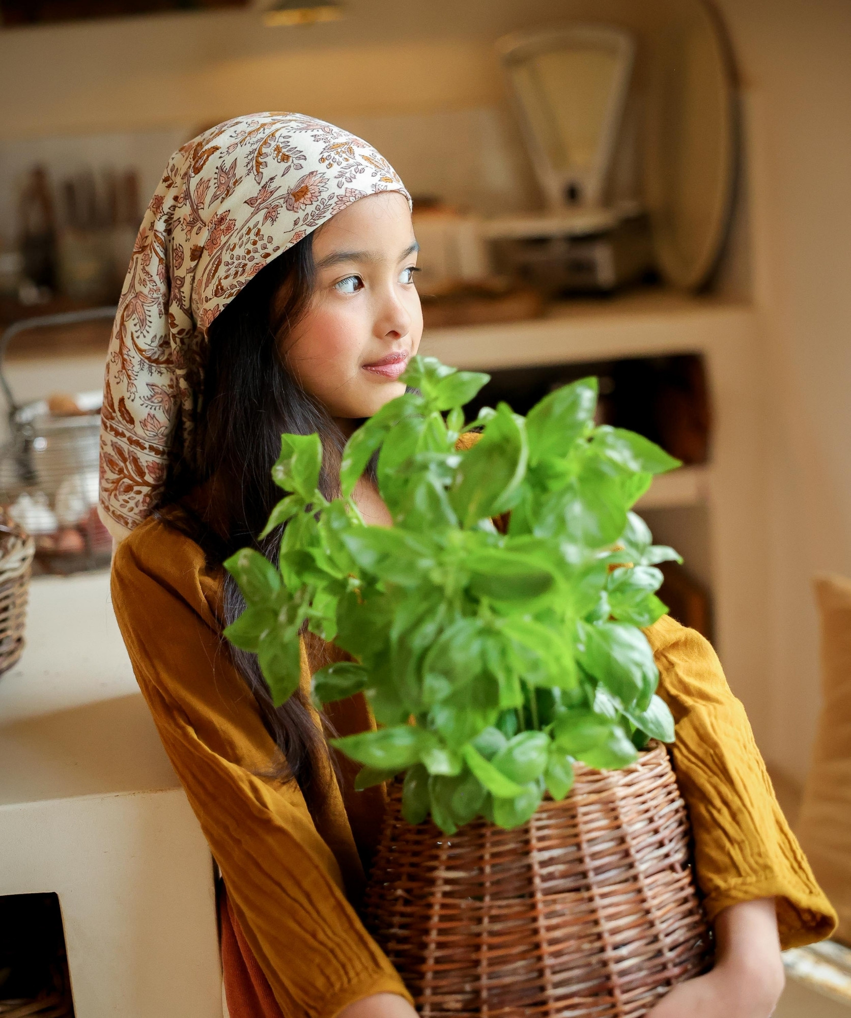 Foulard grand format – Rhapsody Poudré